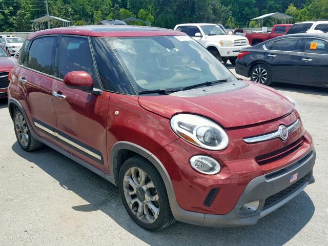 ZFBCFADH5FZ033827 - 2015 FIAT 500L TREKK RED photo 1