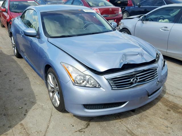 JN1CV6FE8AM354382 - 2010 INFINITI G37 BASE BLUE photo 1