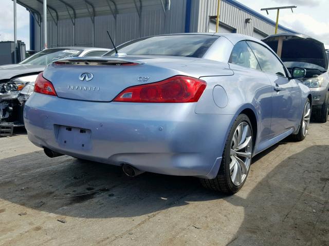 JN1CV6FE8AM354382 - 2010 INFINITI G37 BASE BLUE photo 4