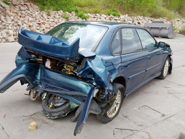 4S3BD6756X7253116 - 1999 SUBARU LEGACY GT GREEN photo 4