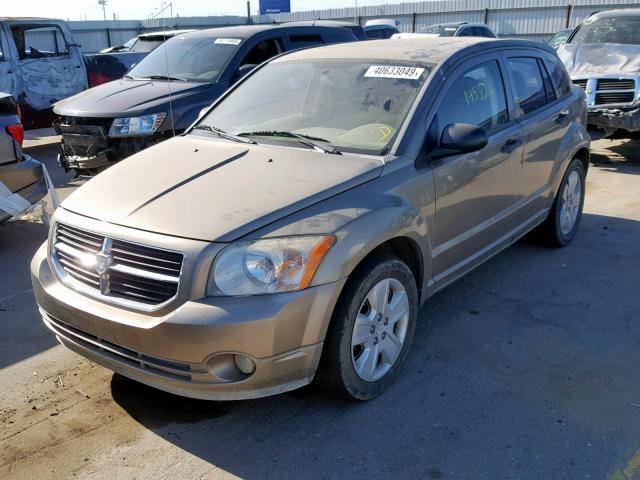 1B3HB48BX7D148011 - 2007 DODGE CALIBER SX GOLD photo 2