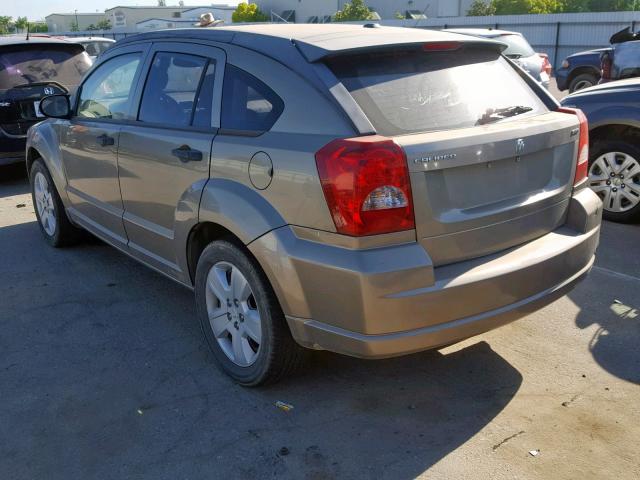 1B3HB48BX7D148011 - 2007 DODGE CALIBER SX GOLD photo 3