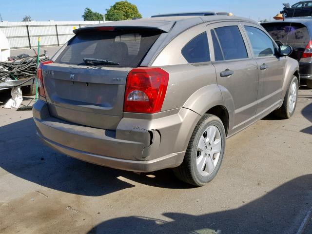 1B3HB48BX7D148011 - 2007 DODGE CALIBER SX GOLD photo 4