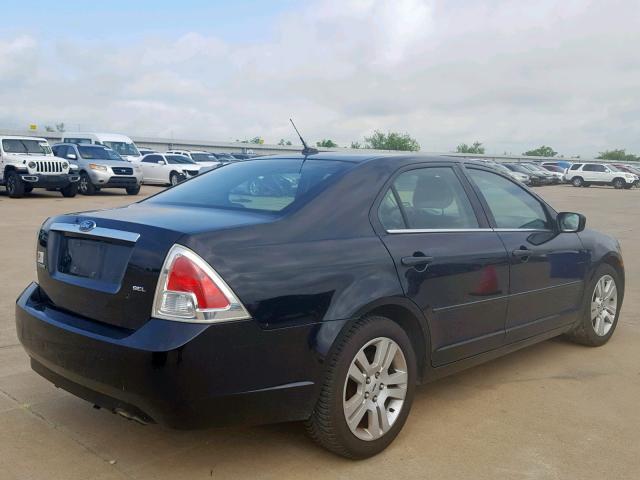 3FAHP08Z58R266956 - 2008 FORD FUSION SEL BLACK photo 4