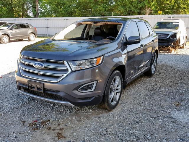 2FMPK4K88GBB66970 - 2016 FORD EDGE TITAN CHARCOAL photo 2