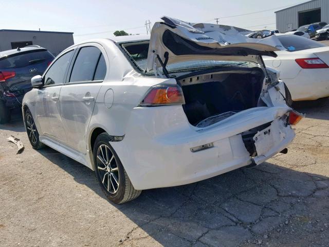 JA32U2FU8HU007882 - 2017 MITSUBISHI LANCER ES WHITE photo 3