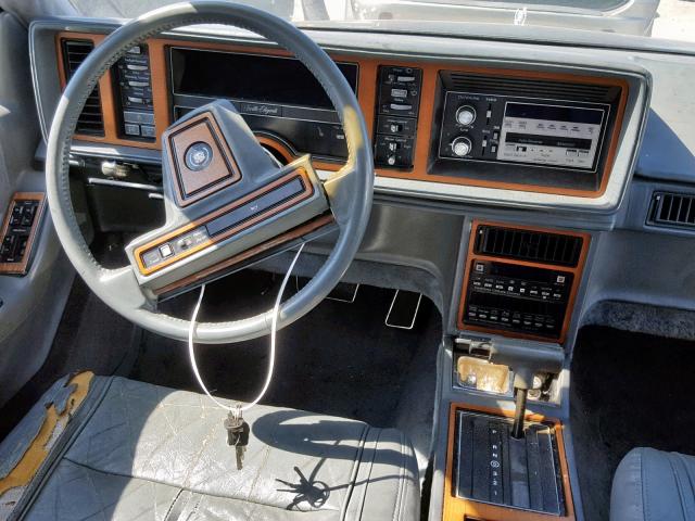 1G6KS6983GU811036 - 1986 CADILLAC SEVILLE GRAY photo 9