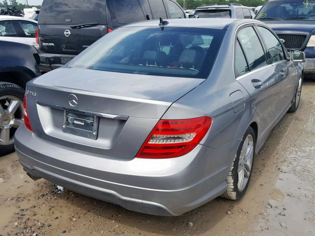 WDDGF4HB9CA652291 - 2012 MERCEDES-BENZ C 250 SILVER photo 4