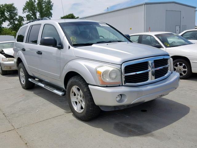 1D8HB48D34F123985 - 2004 DODGE DURANGO SL SILVER photo 1