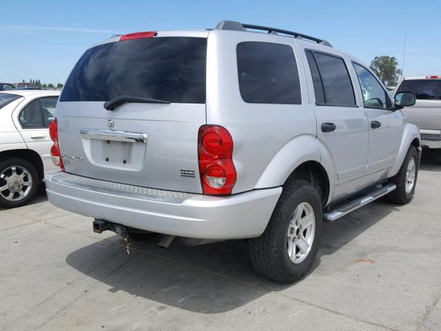 1D8HB48D34F123985 - 2004 DODGE DURANGO SL SILVER photo 4