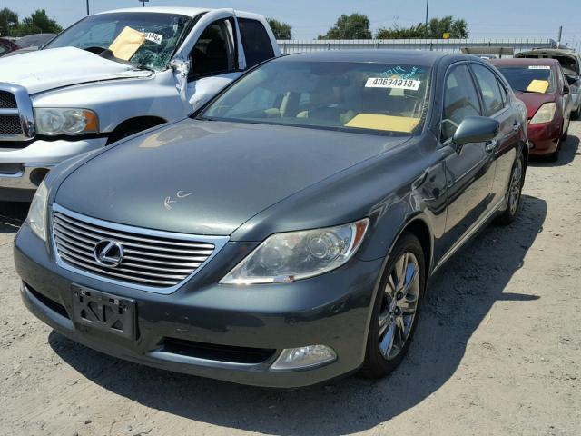 JTHBL46F375017180 - 2007 LEXUS LS 460 GREEN photo 2