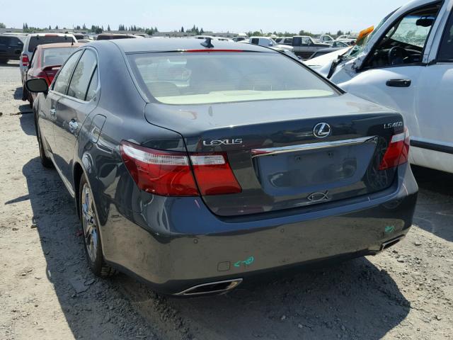 JTHBL46F375017180 - 2007 LEXUS LS 460 GREEN photo 3