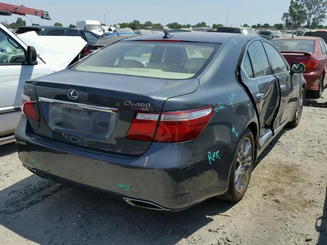 JTHBL46F375017180 - 2007 LEXUS LS 460 GREEN photo 4