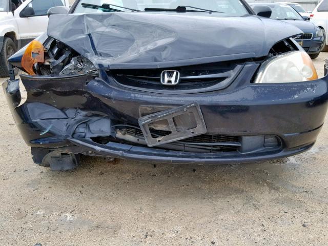 1HGEM22223L039777 - 2003 HONDA CIVIC DX CHARCOAL photo 9