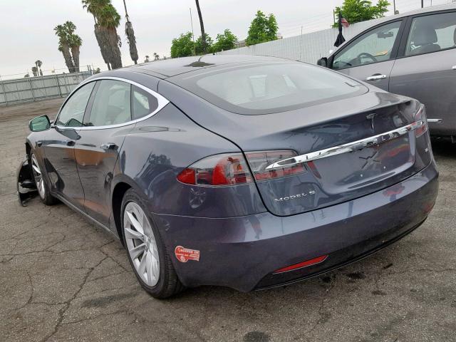 5YJSA1E10HF221673 - 2017 TESLA MODEL S CHARCOAL photo 3