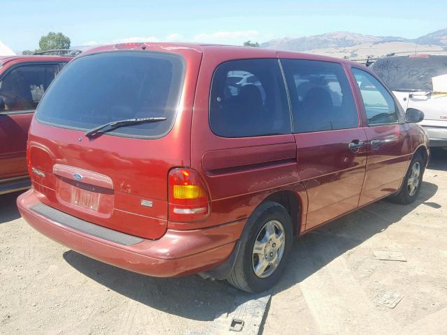 2FMZA51U2WBD44693 - 1998 FORD WINDSTAR W RED photo 4