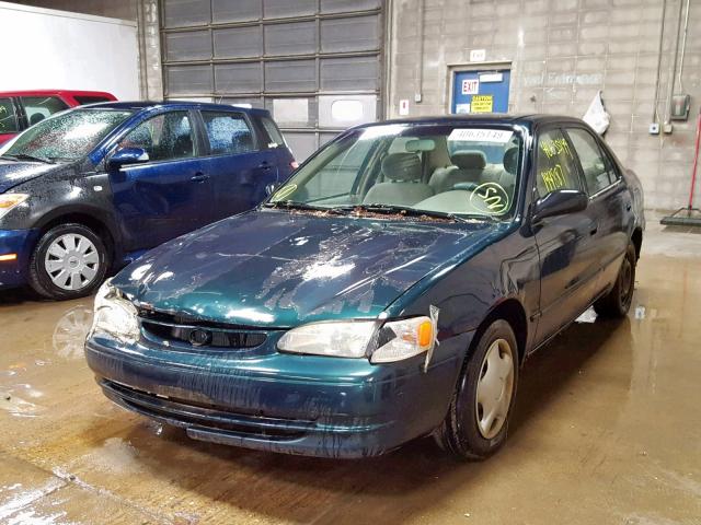 1NXBR12E2XZ289653 - 1999 TOYOTA COROLLA VE GREEN photo 2