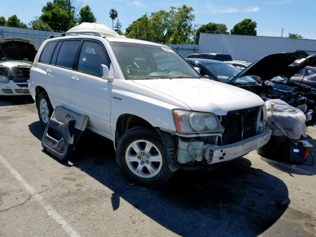 JTEGF21A610019522 - 2001 TOYOTA HIGHLANDER WHITE photo 1