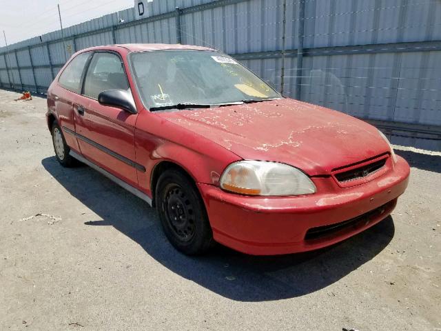 2HGEJ6348VH114269 - 1997 HONDA CIVIC DX RED photo 1