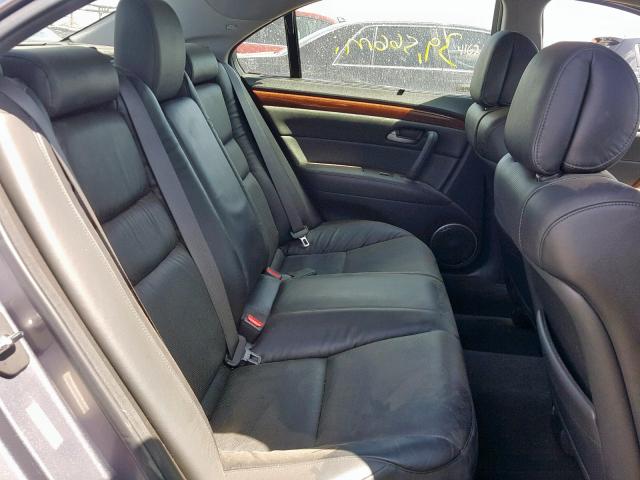 JH4KB16638C001785 - 2008 ACURA RL GRAY photo 6