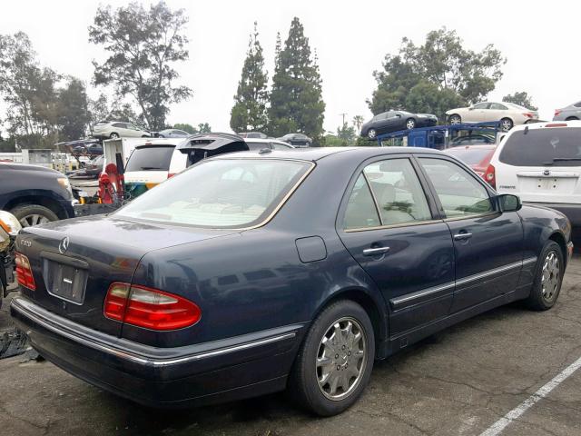 WDBJF65J01B210237 - 2001 MERCEDES-BENZ E 320 BLUE photo 4