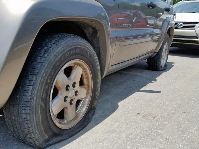 1J4GL58K64W245407 - 2004 JEEP LIBERTY LI BEIGE photo 9