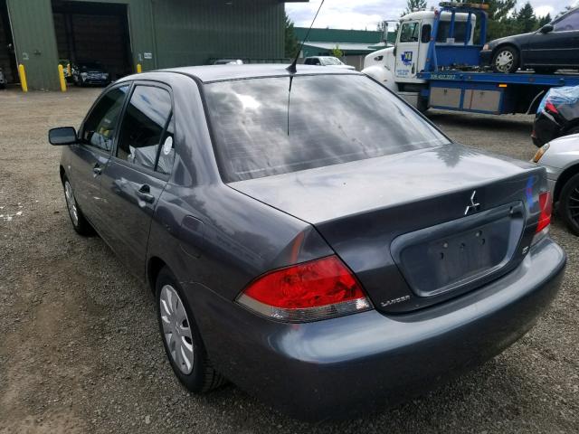 JA3AJ26E77U017699 - 2007 MITSUBISHI LANCER ES GRAY photo 3