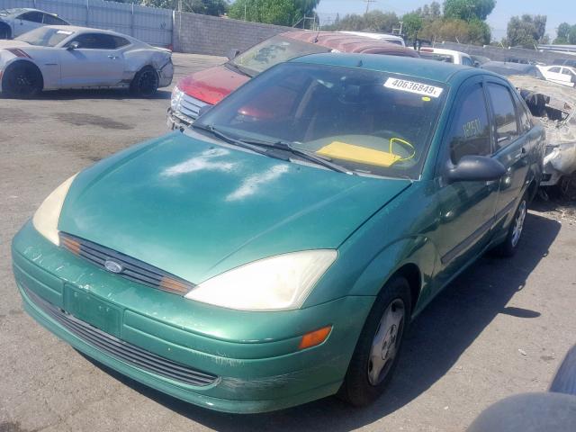 1FAFP33P12W287192 - 2002 FORD FOCUS LX GREEN photo 2