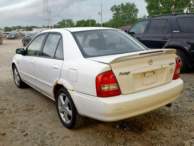 JM1BJ225531126086 - 2003 MAZDA PROTEGE DX WHITE photo 3