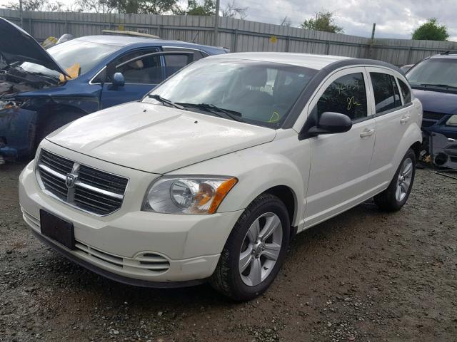 1B3CB4HA5AD575993 - 2010 DODGE CALIBER SX WHITE photo 2