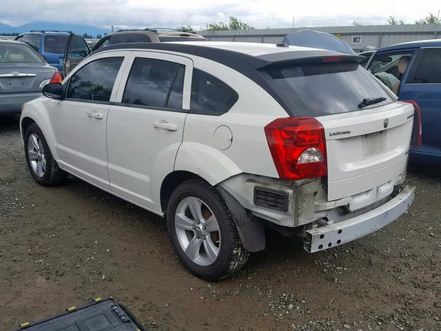 1B3CB4HA5AD575993 - 2010 DODGE CALIBER SX WHITE photo 3