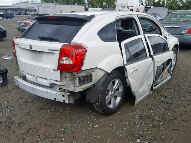 1B3CB4HA5AD575993 - 2010 DODGE CALIBER SX WHITE photo 4