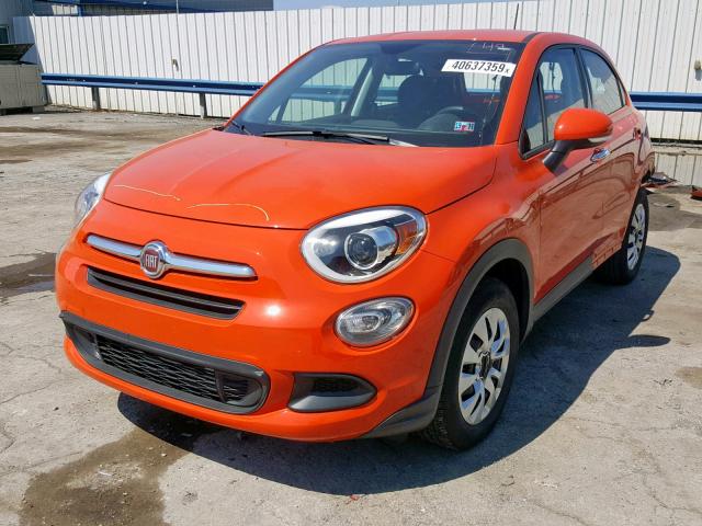 ZFBCFXAH3HP613132 - 2017 FIAT 500X POP ORANGE photo 2