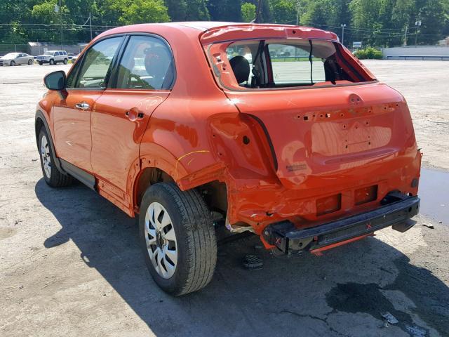 ZFBCFXAH3HP613132 - 2017 FIAT 500X POP ORANGE photo 3