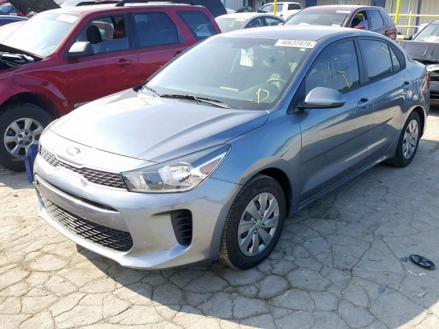 3KPA24AB7KE173370 - 2019 KIA RIO S BLUE photo 2