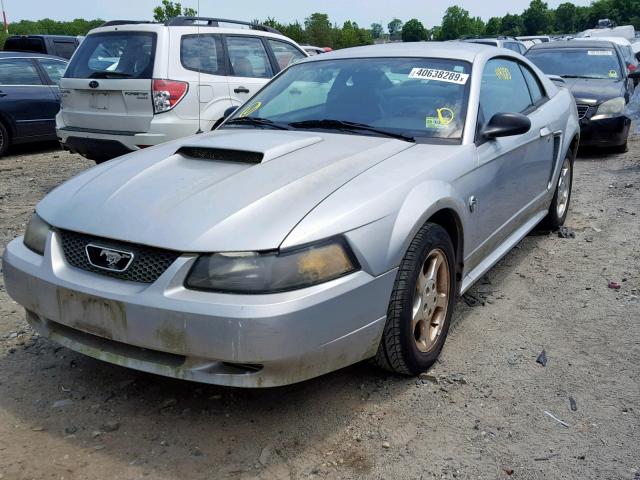 1FAFP404X4F114676 - 2004 FORD MUSTANG SILVER photo 2