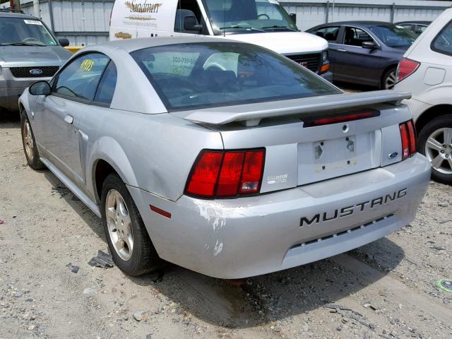 1FAFP404X4F114676 - 2004 FORD MUSTANG SILVER photo 3