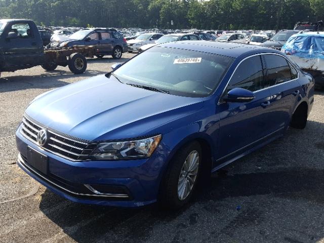 1VWBT7A32GC034884 - 2016 VOLKSWAGEN PASSAT SE BLUE photo 2