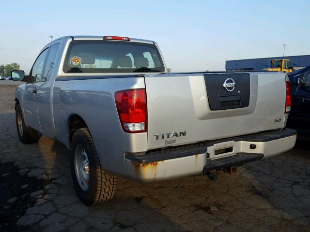 1N6AA06A59N310904 - 2009 NISSAN TITAN XE SILVER photo 3