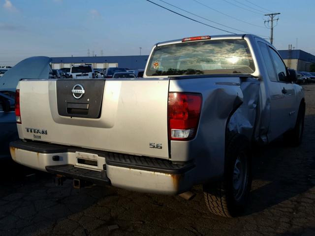 1N6AA06A59N310904 - 2009 NISSAN TITAN XE SILVER photo 4