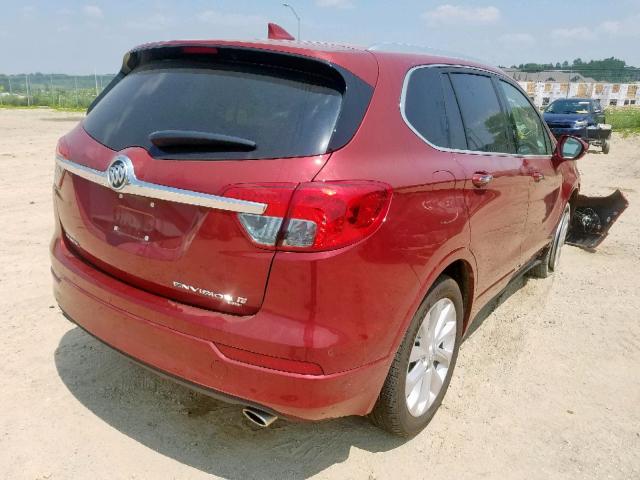 LRBFX3SX7JD025813 - 2018 BUICK ENVISION P BURGUNDY photo 4