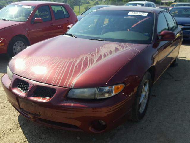 1G2WK52J92F229644 - 2002 PONTIAC GRAND PRIX BURGUNDY photo 2