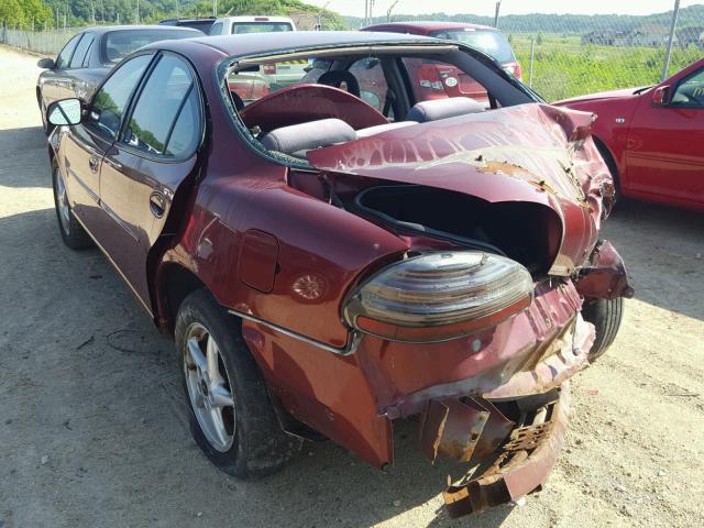 1G2WK52J92F229644 - 2002 PONTIAC GRAND PRIX BURGUNDY photo 3