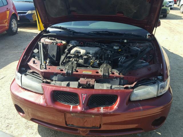 1G2WK52J92F229644 - 2002 PONTIAC GRAND PRIX BURGUNDY photo 7