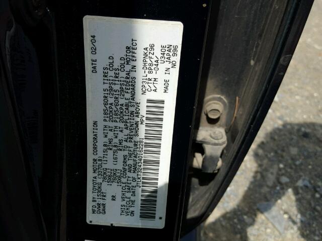 JTLKT324340162281 - 2004 TOYOTA SCION XB Mavi foto 10