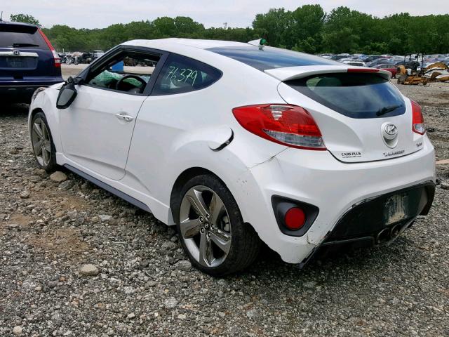 KMHTC6AE5DU171774 - 2013 HYUNDAI VELOSTER T WHITE photo 3