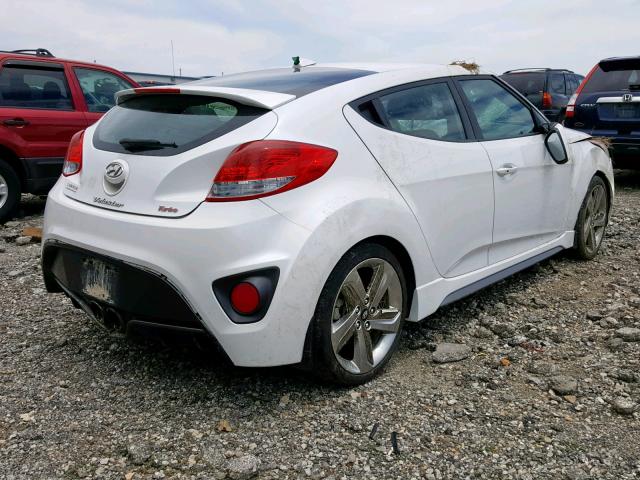 KMHTC6AE5DU171774 - 2013 HYUNDAI VELOSTER T WHITE photo 4