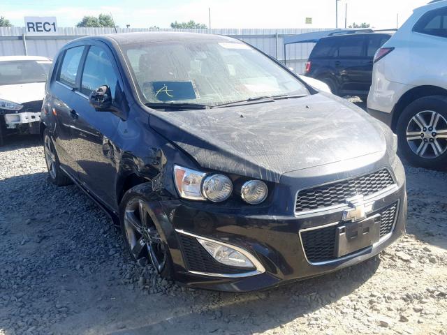 1G1JG6SB0D4181092 - 2013 CHEVROLET SONIC RS BLACK photo 1