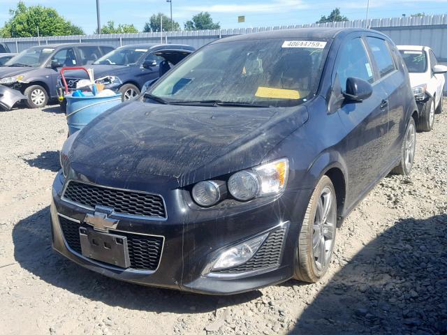 1G1JG6SB0D4181092 - 2013 CHEVROLET SONIC RS BLACK photo 2