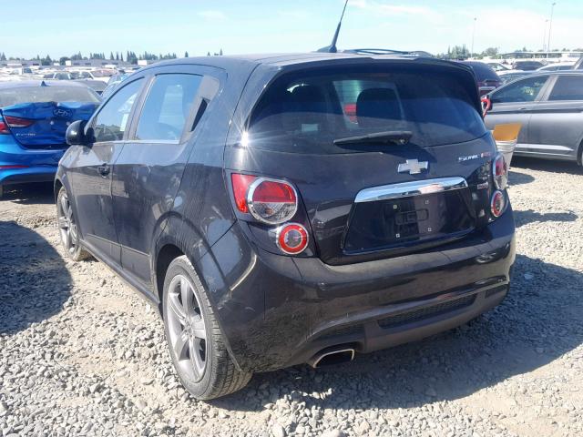 1G1JG6SB0D4181092 - 2013 CHEVROLET SONIC RS BLACK photo 3